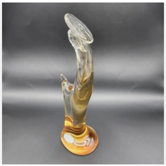 Arte Murano ICET Venezuela 10" Amber Art Glass‎ Madonna & Child Figurine - Picture 6 of 13